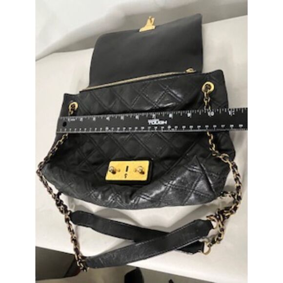 Black Italian Leather Marc Jacobs quilted leather vintage women's purse - Picture 3 of 8